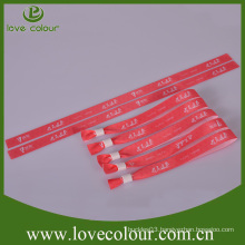 Cheap custom fashion silk wristband bracelets/wristbands in bulk